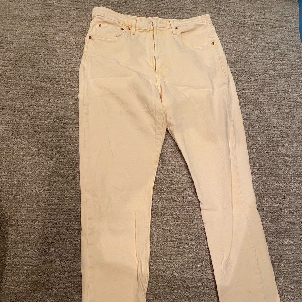 Levi’s Yellow 501S Jeans